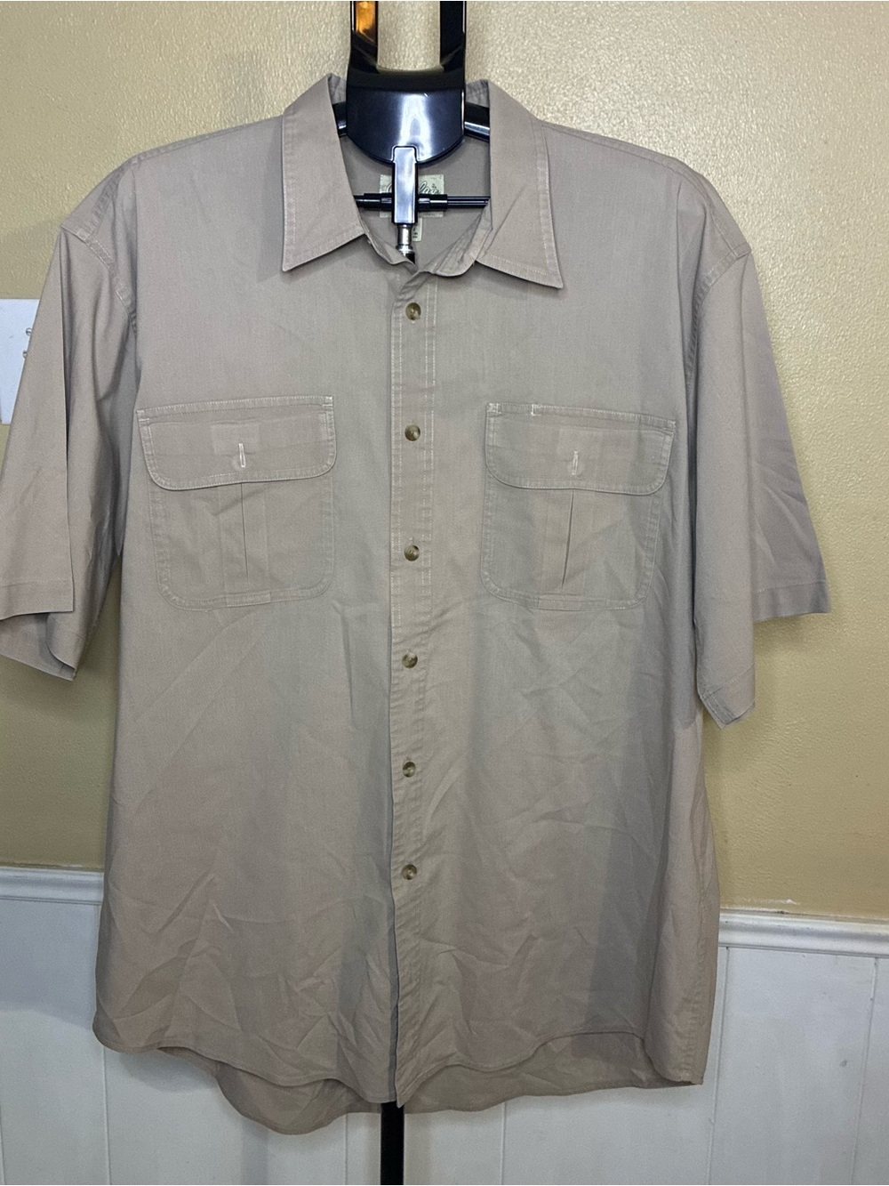 Cabela's Men's Short-Sleeve Button-Down Shirt - Khaki